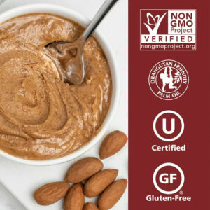 JUSTIN’S Classic No Stir Gluten-Free Almond Butter, 12 oz Jar