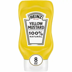 Heinz 100% Natural Yellow Mustard, 8 oz Bottle