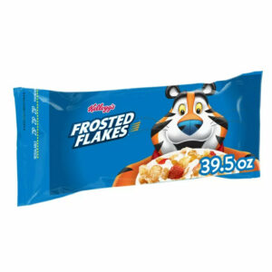 Kellogg’s Frosted Flakes Original Cold Breakfast Cereal, 39.5 oz