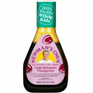 Newman’s Own Salad Dressing, Light Balsamic Vinaigrette, 16oz bottle