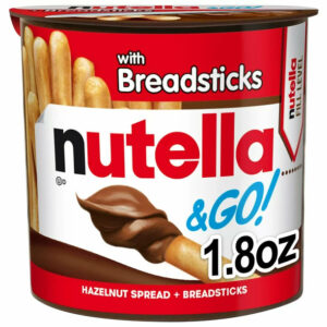 Nutella & GO! Hazelnut and Cocoa Spread with Breadsticks, Snack Pack, 1.8 oz