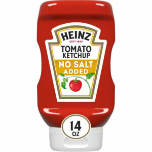 Heinz Tomato Ketchup with No Salt Added, 14 oz Bottle