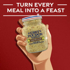 Grey Poupon Country Dijon Coarse Ground Mustard, 8 oz. Jar