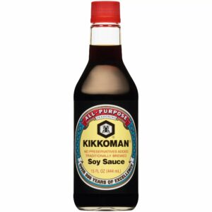 Kikkoman Traditionally Brewed Soy Sauce, 15 fl oz