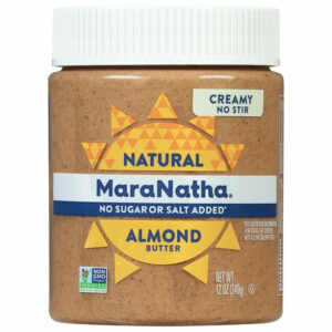 MaraNatha Natural Creamy No Sugar No Salt Almond Butter Spread, 12 oz