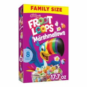 Kellogg’s Froot Loops Original with Marshmallows Cold Breakfast Cereal, 17.7 oz