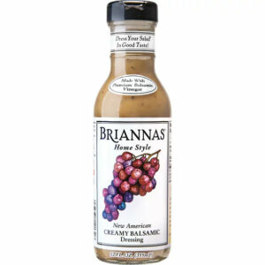 BRIANNAS Home Style New American Creamy Balsamic Salad Dressings, Gluten-Free, 12 Fl Oz