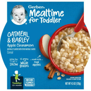 Gerber Breakfast Buddies, Apple Cinnamon with Real Fruit Toddler Cereal, 4.5 oz Tray