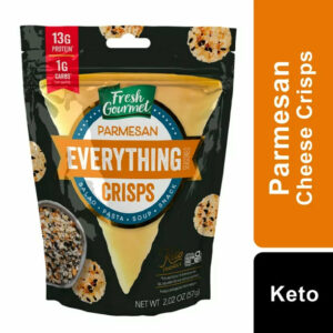 Fresh Gourmet Everything Parmesan CrispsTopping, 2.0 oz Bag