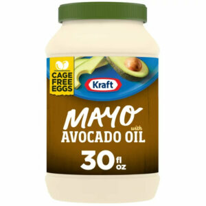 Kraft Mayo with Avocado Oil Reduced Fat Mayonnaise, 30 fl oz Jar