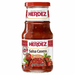 HERDEZ Salsa Casera Mexican Salsa, Tortilla Chip Dip, Medium, 16oz Jar