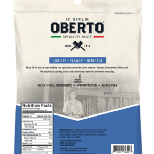 OBERTO PEPPERED BEEF JERKY SPECIALTY MEATS 2.7oz. WOOD SMOKED 11G PRO PACK OF 6