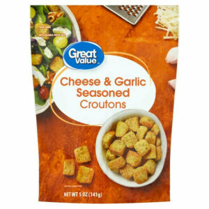 Great Value Cheese & Garlic Seasoned Croutons, 5 oz