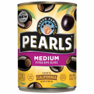 Musco Family Olive Company Pearls Pitted California Ride Olives, Medium, 6 Oz