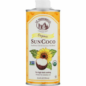 La Tourangelle Organic Sun Coco Oil, 25.4 Fl Oz, Blend of Organic Sunflower Oil and Coconut Oil