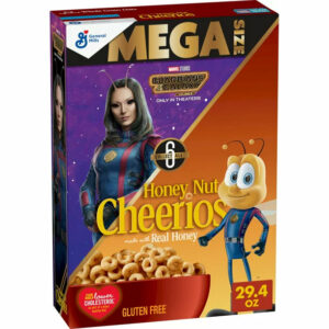 Honey Nut Cheerios, Whole Grain Cereal, Mega Size Cereal, 29.4 OZ