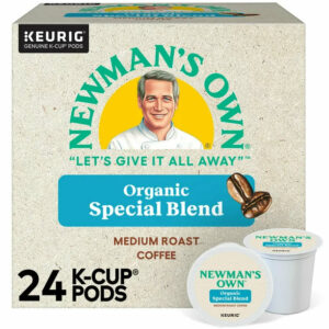 Newman’s Own Organics, Special Blend, Medium Roast K-Cup Coffee Pods, 24 Count