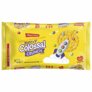 Malt-O-Meal Berry Colossal Crunch Breakfast Cereal, 34.5 OZ Resealable Cereal Bag