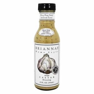 BRIANNAS Home Style Asiago Caesar Salad Dressing, Gluten-Free, 12 Fl Oz