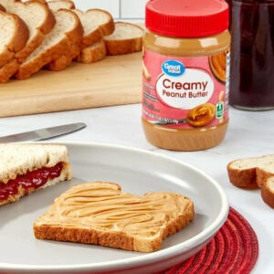 Great Value Creamy Peanut Butter, 18 oz Jar