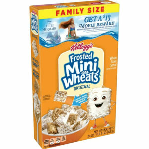 Kellogg’s Frosted Mini-Wheats Breakfast Cereal, High Fiber, Original, 24 Oz, Box