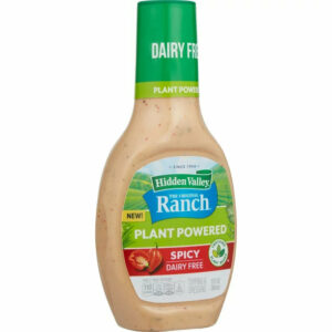 Hidden Valley Vegan Gluten Free Spicy Original Plant Powered Ranch Dressing and Topping, 12 fl oz