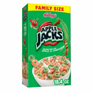 Kellogg’s Apple Jacks Original Cold Breakfast Cereal, 18.4 oz