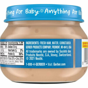 Gerber 2nd Foods Mealtime for Baby Baby Food, Ham and Gravy, 2.5 oz Jar