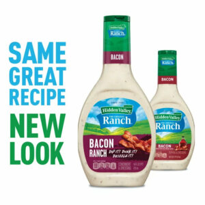 Hidden Valley Gluten Free Bacon Ranch Salad Dressing and Topping, 16 fl oz