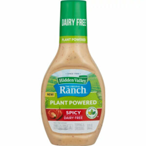 Hidden Valley Vegan Gluten Free Spicy Original Plant Powered Ranch Dressing and Topping, 12 fl oz