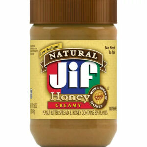 Jif Natural Creamy Peanut Butter Spread & Honey,16 oz