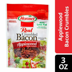 HORMEL Real Crumbled Bacon Topping, Applewood Smoke Flavored, 3 oz Pouch