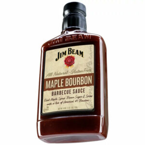 Jim Beam Maple Bourbon Barbecue Sauce, BBQ Grilling Sauce, 18 oz