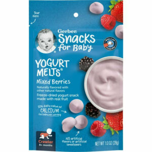 Gerber Snacks for Baby Yogurt Melts, Mixed Berries, 1 oz Bag