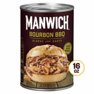 Manwich Sloppy Joe Sauce, Bourbon BBQ Flavor, Canned Sauce, 16 OZ