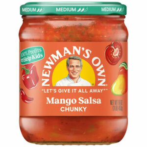 Newman’s Own Salsa, Mango Salsa, Medium Chunky, 16oz glass jar