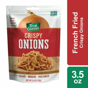 Fresh Gourmet Crispy Fried Onions, Salad Topping, 3.5 oz