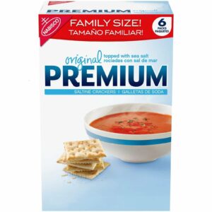 ORIGINAL PREMIUM SALTINE CRACKERS FAMILY SIZE 8 OZ(680g) PACK OF 6