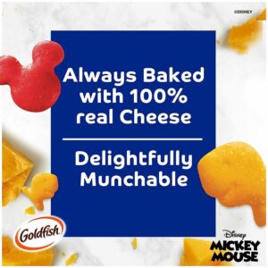 GOLDFISH DISNEP MICKEY MOUSE BAKED SNACK CRACKERS 30oz (1.87 LBS)(850g)PACK OF 6