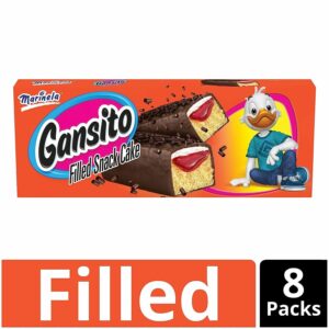 MARINELA GANSITO FİLLED SNACK CAKE 8 PACKS 14.08oz(400g) PACK OF 6