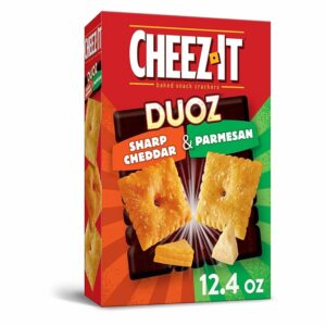 CHEEZ IT DUOZ SHARP CHEDDAR&PARMESAN BAKED SNACK CRACKERS 12.4oz(351g) PACK OF 6