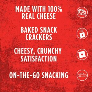 CHEZZ IT BAKED SNACK CRACKERS WHITE CHEDDAR 21oz(595g) PACK OF 6