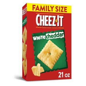 CHEZZ IT BAKED SNACK CRACKERS WHITE CHEDDAR 21oz(595g) PACK OF 6