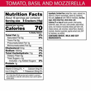 KELLOG’S TOWN HOUSE FLATBREAD CRISPS TOMATO,BASIL&MOZZARELLA 9.5oz(269g)PACK OF6