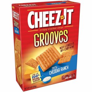 CEZZ IT GROOVES ZESTY CHEDDAR RANCH CRUNCHY SNAC CRACKERS 9oz(255g)PACK OF 6