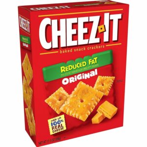 CHEZZ IT REDUCED FAT BAKED SNACK CRACKERS ORIGINAL 11.5oz(326g) PACK OF 6