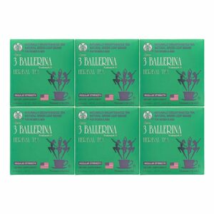 ENJOY 3 BALLERINA TREDAMARK HERBAL TEA 2.18OZ(60G) 30 TEA BAGS PACK OF 6