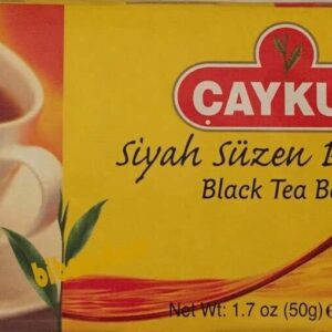 ÇAYKUR BLACK TEA BAGS 1.76 OZ(50G) 25 TEA BAGS TURKISH TEA PACK OF 6