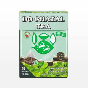 DO GHAZAL TEA GREEN TEA MINT 25 TEA BAGS PACK OF 6