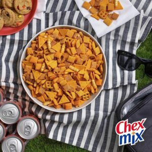 CHEX MIX SAVORY CHEDDAR NOW MORE CHEESY FLAVOR 8.75 OZ(248g) PACK OF 6